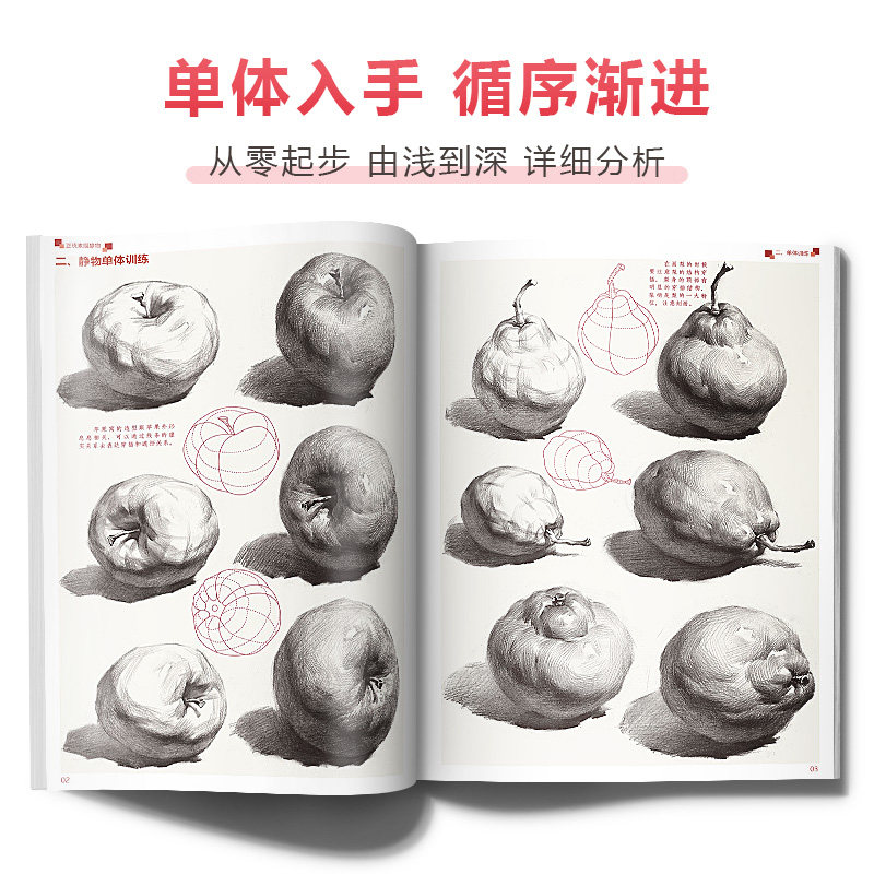 正统素描静物  零基础石膏几何体临摹范本单体组合技法美术绘画画册高中初学新手照片对画高考联考教程书教学教材书籍,淘宝优惠券,粉丝福利购,淘宝优惠卷
