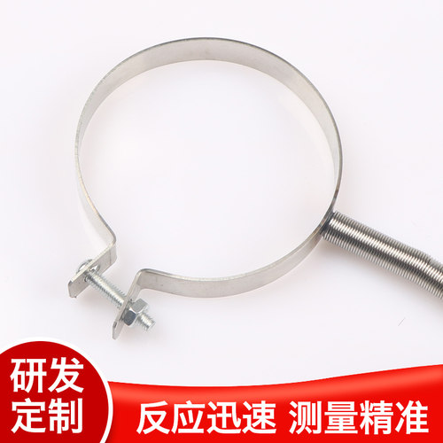 HT-1380 卡箍安装温度传感器 T型 K型热电偶 热电阻Pt100Pt1000 - 图1