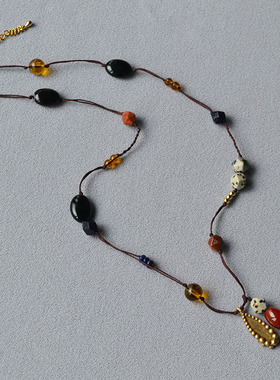 欧美小众复古轻奢文艺手工锁骨链