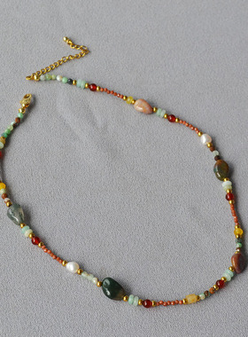 复古文艺多巴胺轻奢小众锁骨项链