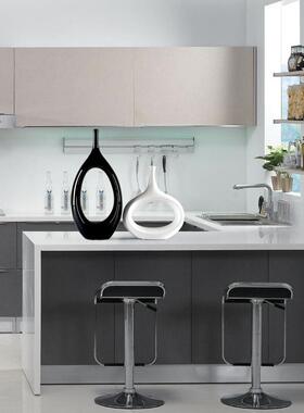 陶瓷艺术品摆件黑白现代风创意抽象设计玄关电视柜客厅装饰品摆件