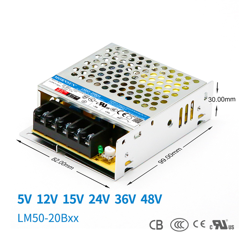 开关电源LM50-20B05/12/15/24V/36/48V金升阳264VAC输入变压器LRS - 图1