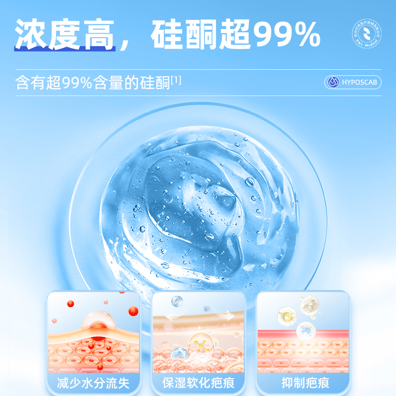 归领医疗祛疤膏医用硅酮疤痕凝胶疤痕修复剂双眼皮增生剖腹产术后