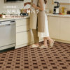 Medieval style kitchen floor mats are waterproof, oil-proof, anti-slip and wipeable