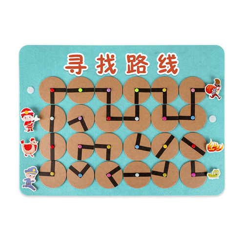 寻找路线手工自制玩教具墙面游戏不织布幼儿园中大班区角活动环创 - 图3