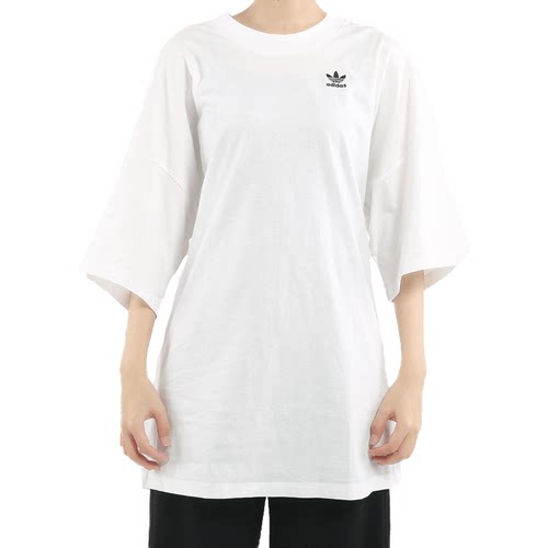 Adidas/阿迪达斯官方正品三叶草女子宽松休闲运动短袖T恤DW3891 - 图3
