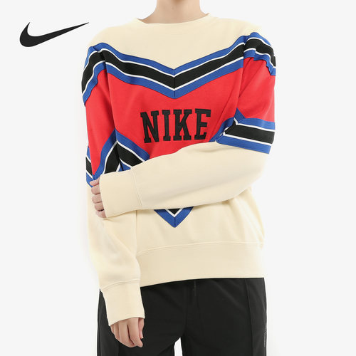Nike/耐克正品 SPORTSWEAR NSW 女子圆领运动起绒卫衣 BV2921-492 - 图0