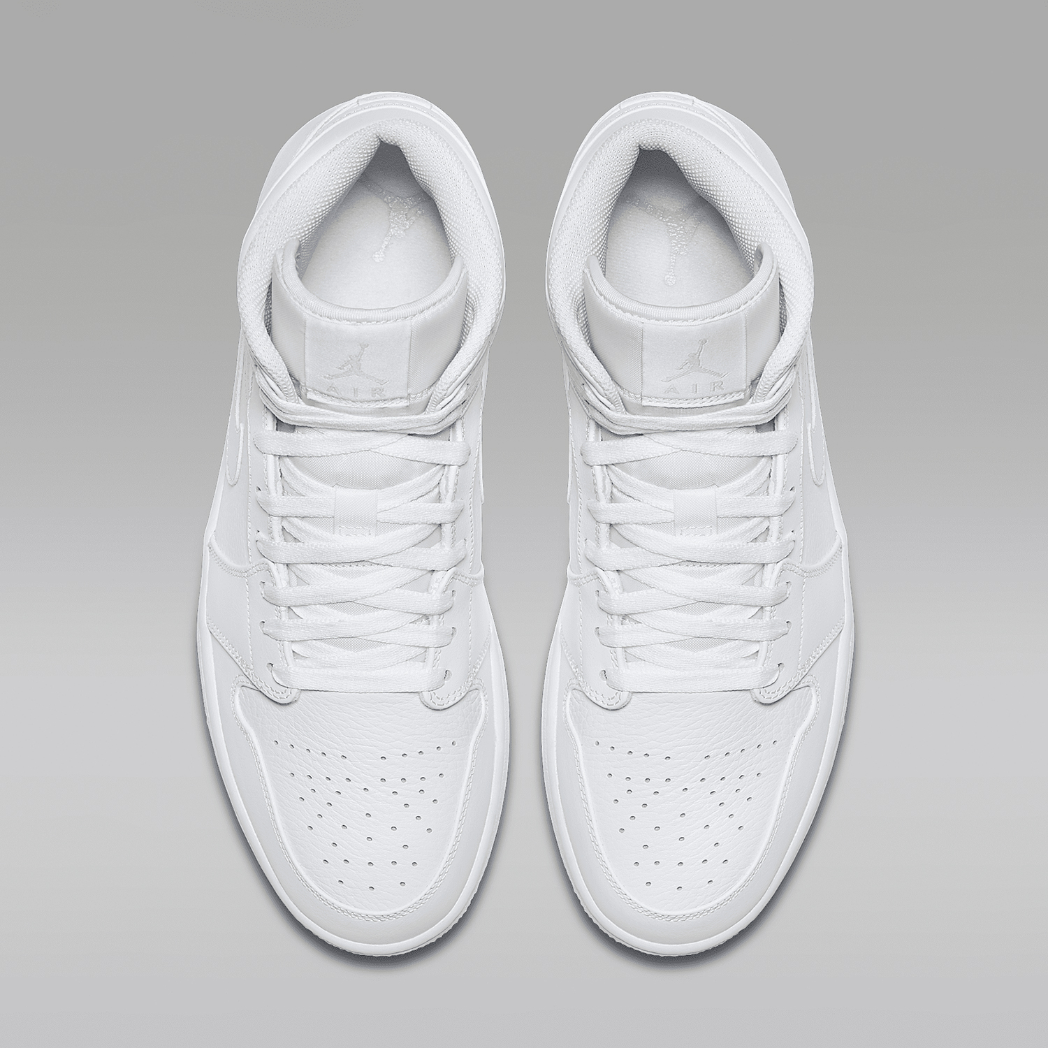 Nike/耐克正品JORDAN 1 MID男士时尚潮流篮球鞋554724-109 - 图2