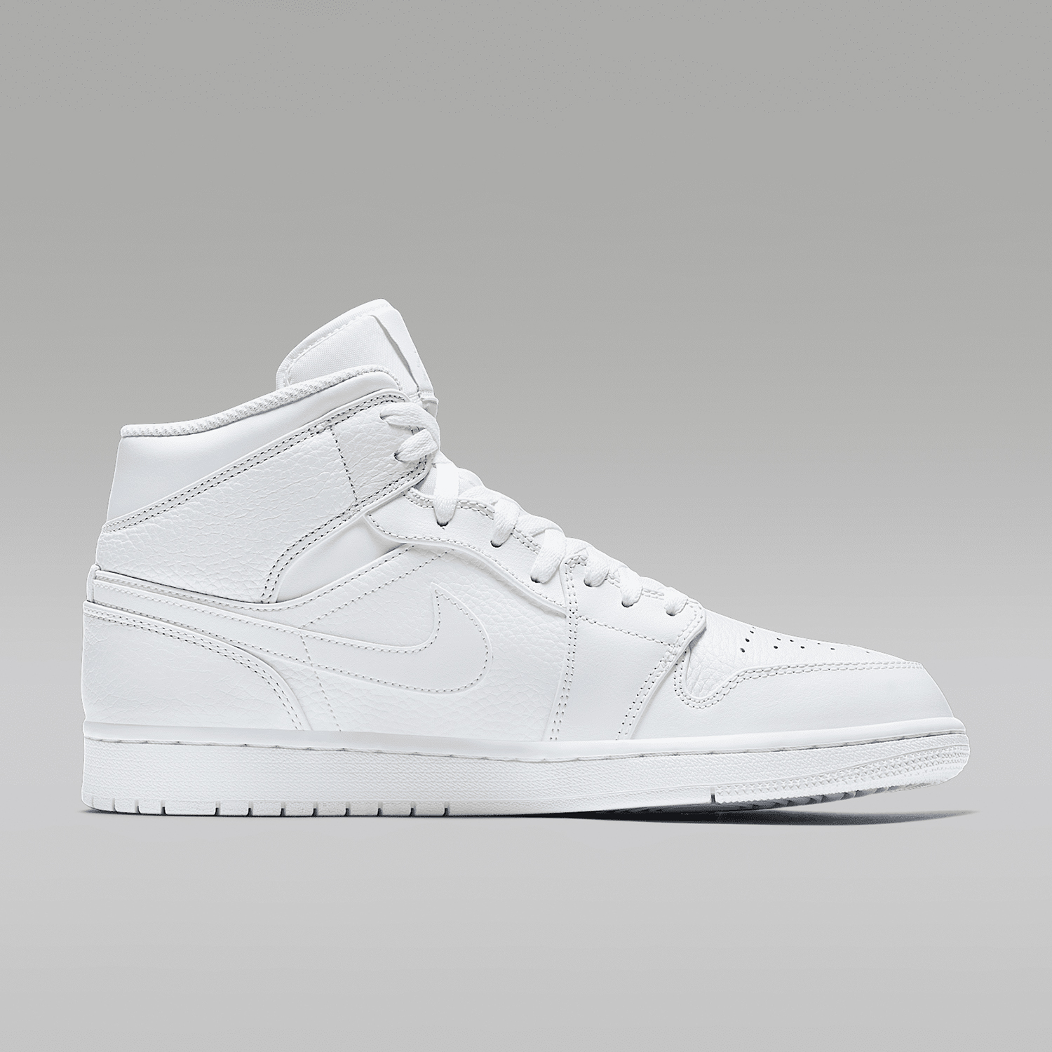 Nike/耐克正品JORDAN 1 MID男士时尚潮流篮球鞋554724-109 - 图1