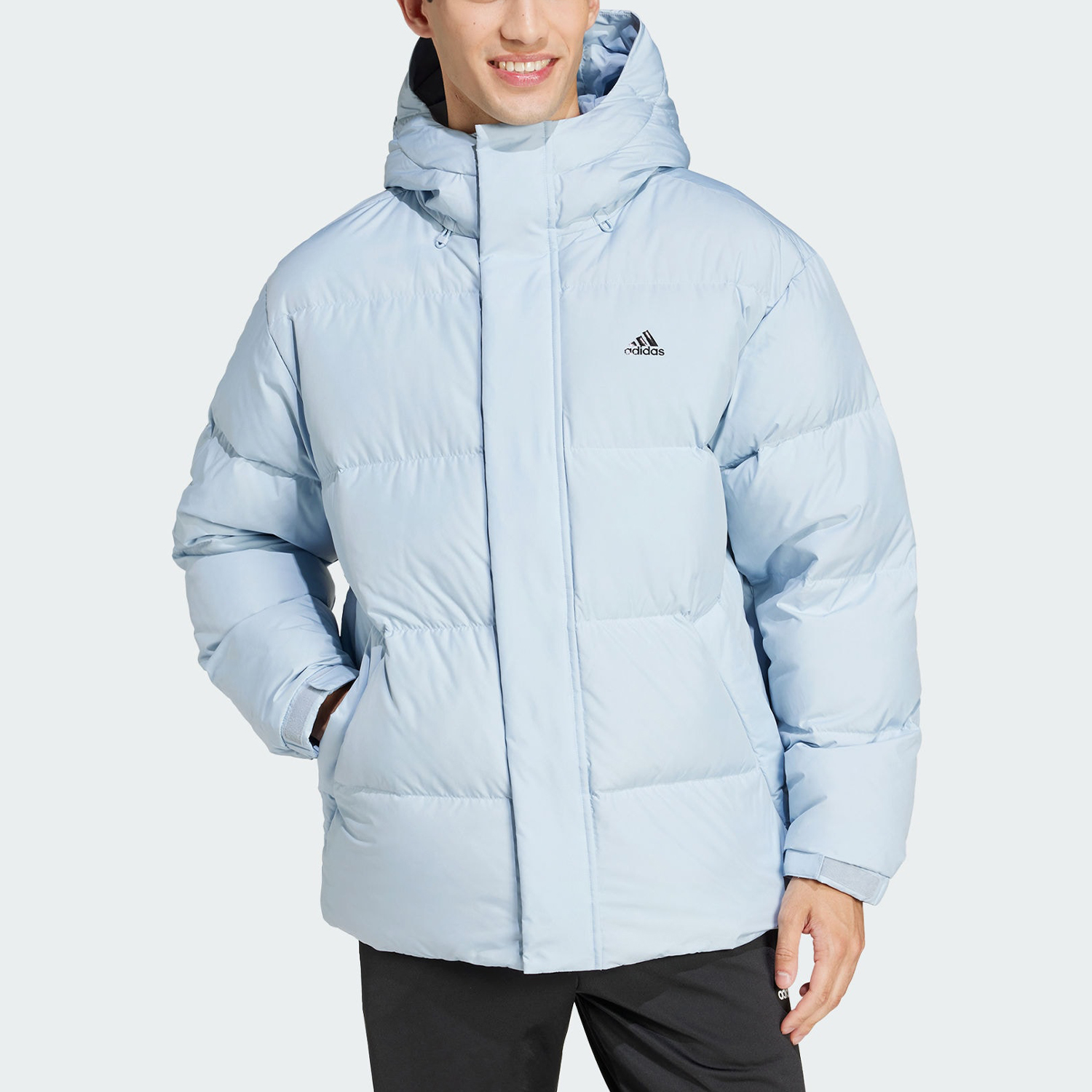 Adidas/阿迪达斯正品PUFFY DOWN JKT男女面包羽绒服JM9128 - 图1