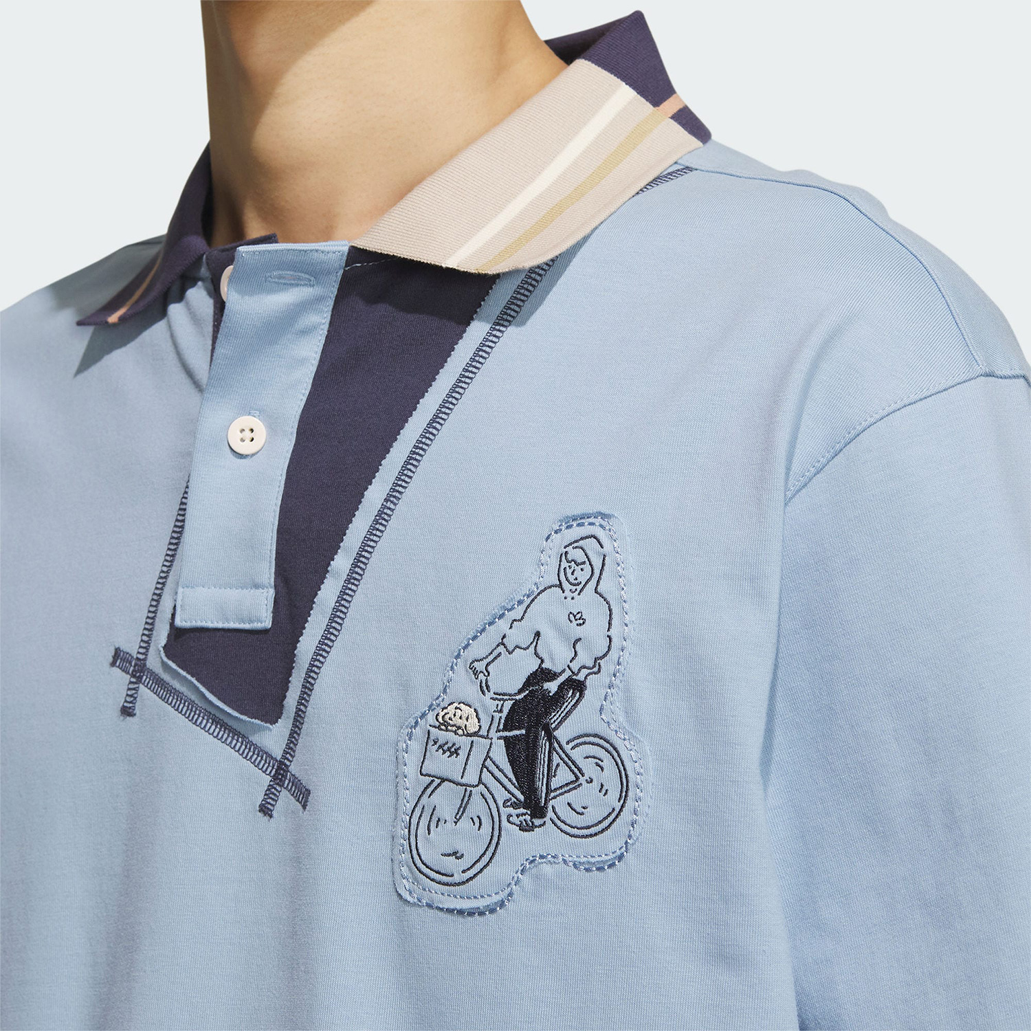 Adidas/阿迪达斯正品夏季新款三叶草男子运动POLO短袖IS0637 - 图2