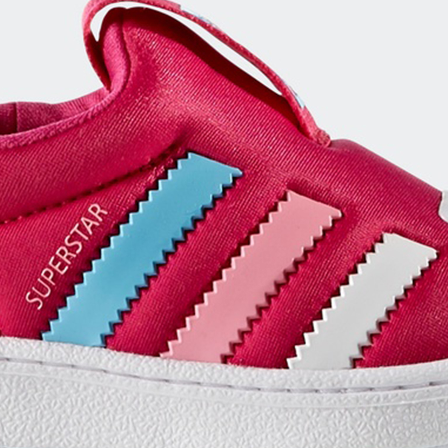 Adidas/阿迪达斯正品三叶草婴童一脚蹬贝壳头运动鞋BA8044 - 图1