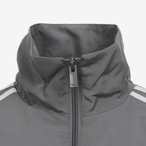 Adidas/阿迪达斯正品三叶草女士三条纹梭织翻领外套JD3394 - 图1