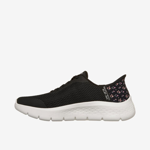 Skechers斯凯奇正品Go Walk Flex女轻便透气低帮休闲鞋125525-BLK - 图1