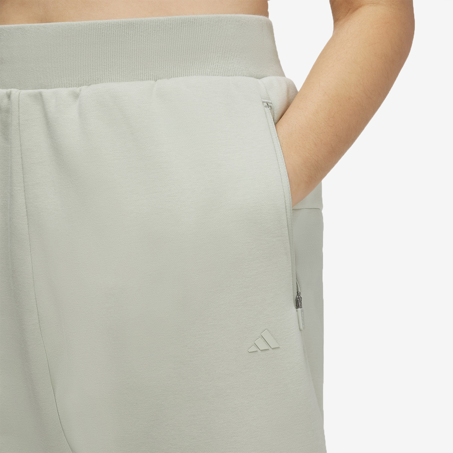 Adidas/阿迪达斯正品篮球系列情侣款宽松针织运动裤IA3428 - 图1