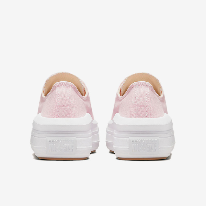 Converse匡威ChuckTaylorAllStarMove厚底增高粉色帆布鞋 571579C - 图2
