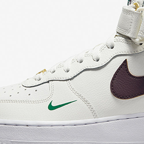 Nike/耐克正品Air Force 1男子休闲运动中帮板鞋DR9513-100 - 图1