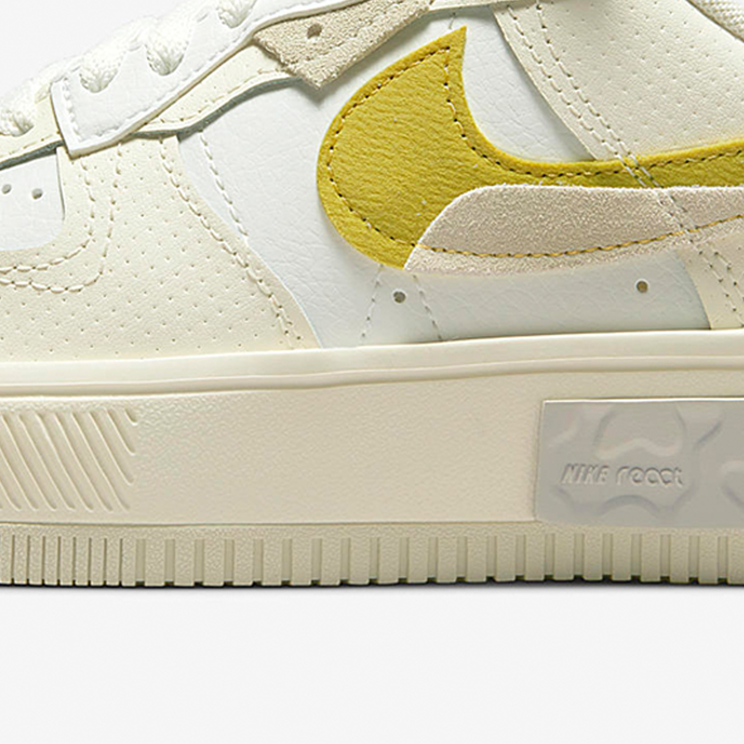 Nike/耐克正品Air Force 1女士低帮耐磨运动板鞋DV6984-100 - 图1