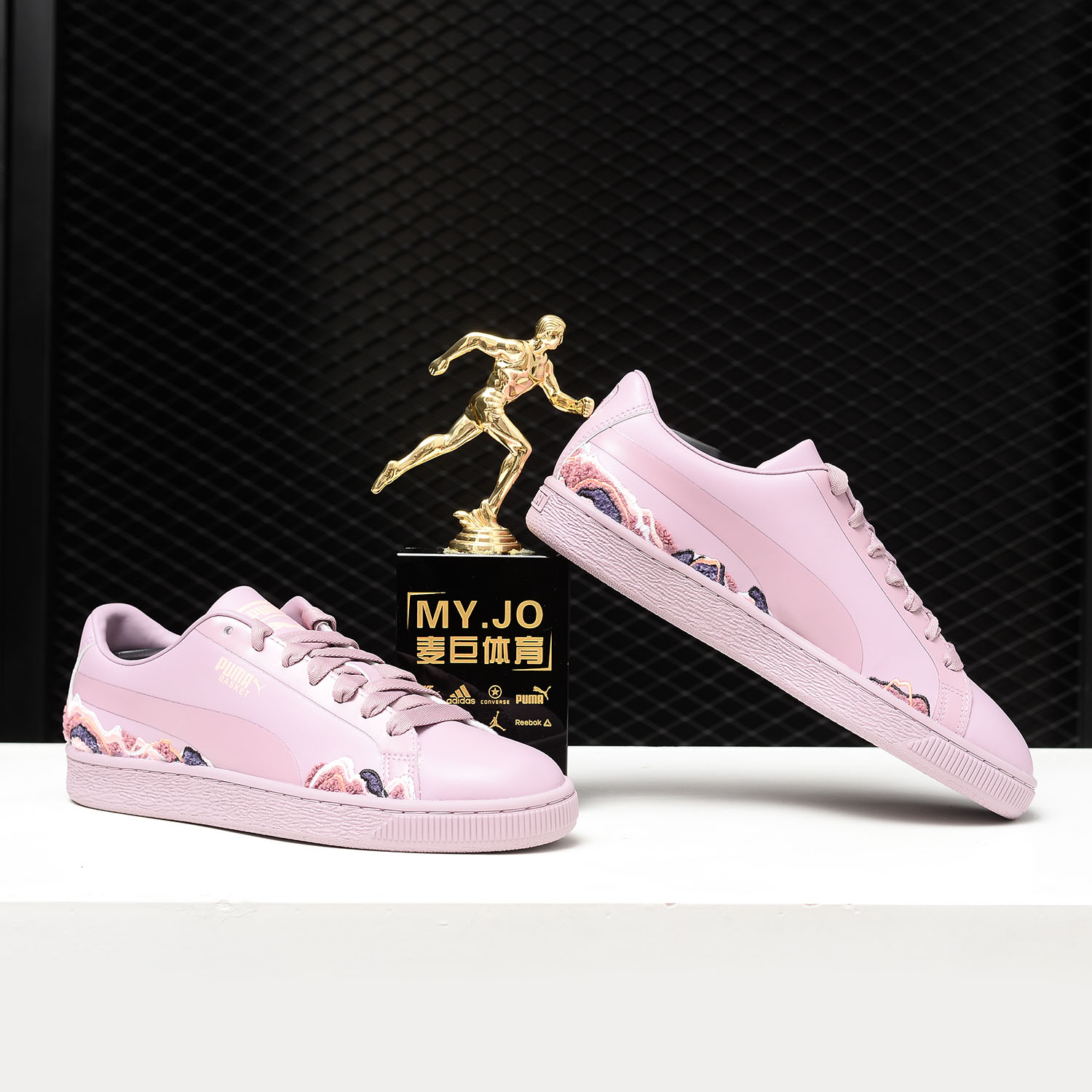 Puma/彪马正品新款 Basket Daydream 绣花运动休闲板鞋369314-02 - 图0
