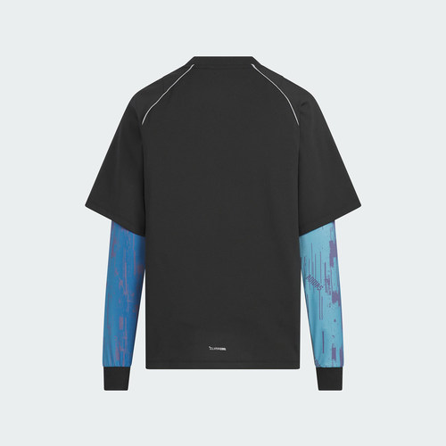 Adidas/阿迪达斯正品JK BTS 2IN1 TEE儿童套头宽松拼接长袖KC2548 - 图0