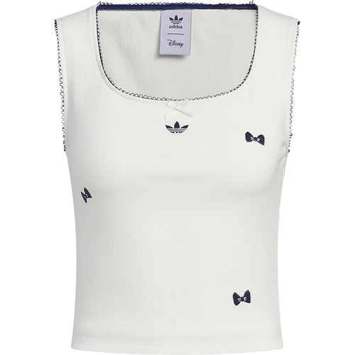 Adidas/阿迪达斯官方正品三叶草女士修身短裤图案透气背心KC3102 - 图3