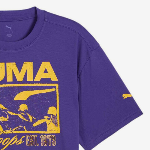 Puma/彪马正品夏季新款男士透气跑步经典训练短袖T恤685441-03 - 图1