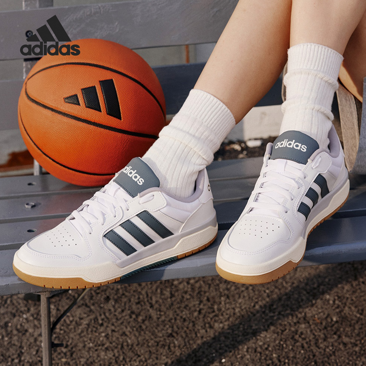 Adidas/阿迪达斯正品ENTRAP男女款休闲复古篮球板鞋JQ3925 - 图0