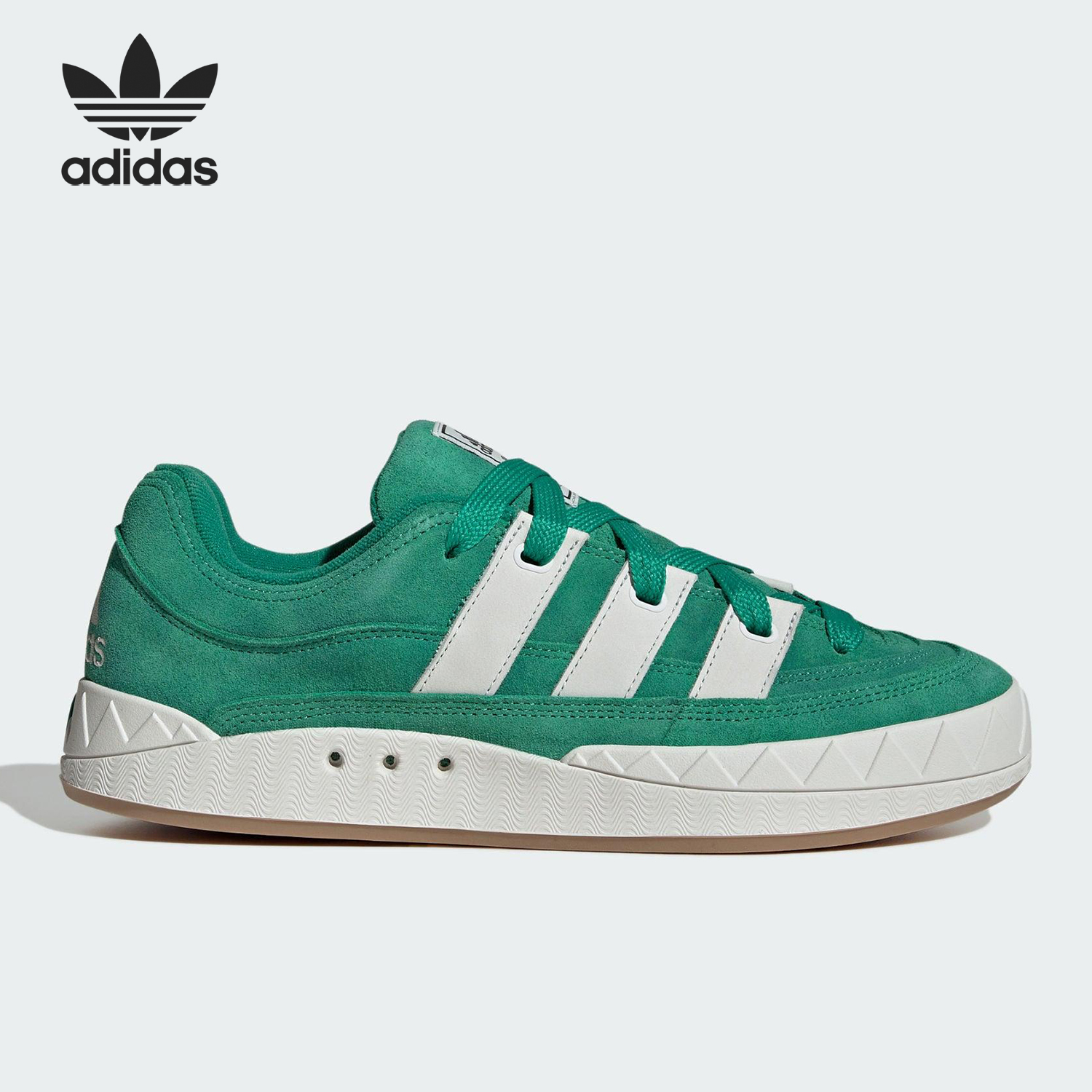 Adidas/阿迪达斯官方正品三叶草男女缓震耐磨低帮复古板鞋JR8037 - 图0