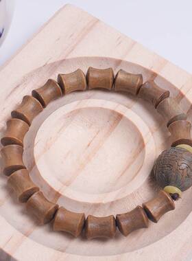 时尚首饰工艺制品绿紫檀木手串手链木制男女士配饰品