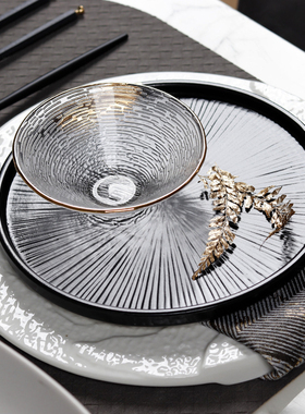 新中式样板房间餐具陶瓷套装创意