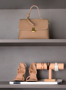 轻奢套装定制展厅展柜饰品样板间托盘轻奢全屋衣帽间展厅现代