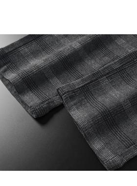 简约样板房衣帽间衣柜男士西裤女士休闲裤格纹条纹裤装饰品陈列