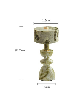 狗电视柜饰品翡翠样板间客厅大理石摆件组合绿色台灯喇叭挂画装饰