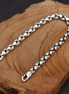 新款简约光面磷光手链男女士复古