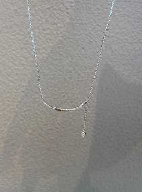 新款流苏微笑弧度项链夏季轻奢小