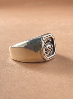 新款欧美原创设计恶魔之眼戒指男