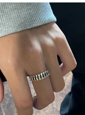 新款千骨戒指男ins小众设计感欧