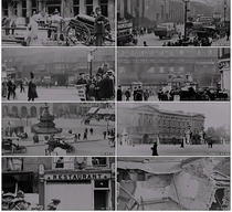 1917 London 20-century Britain crossing London Street London Bridge London Bridge Old information video material