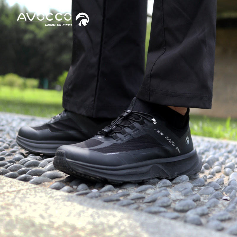 AVOCCO宽楦通勤男鞋快速鞋带轻便高脚背耐磨防滑防水运动鞋146 S,淘宝优惠券,粉丝福利购,淘宝优惠卷