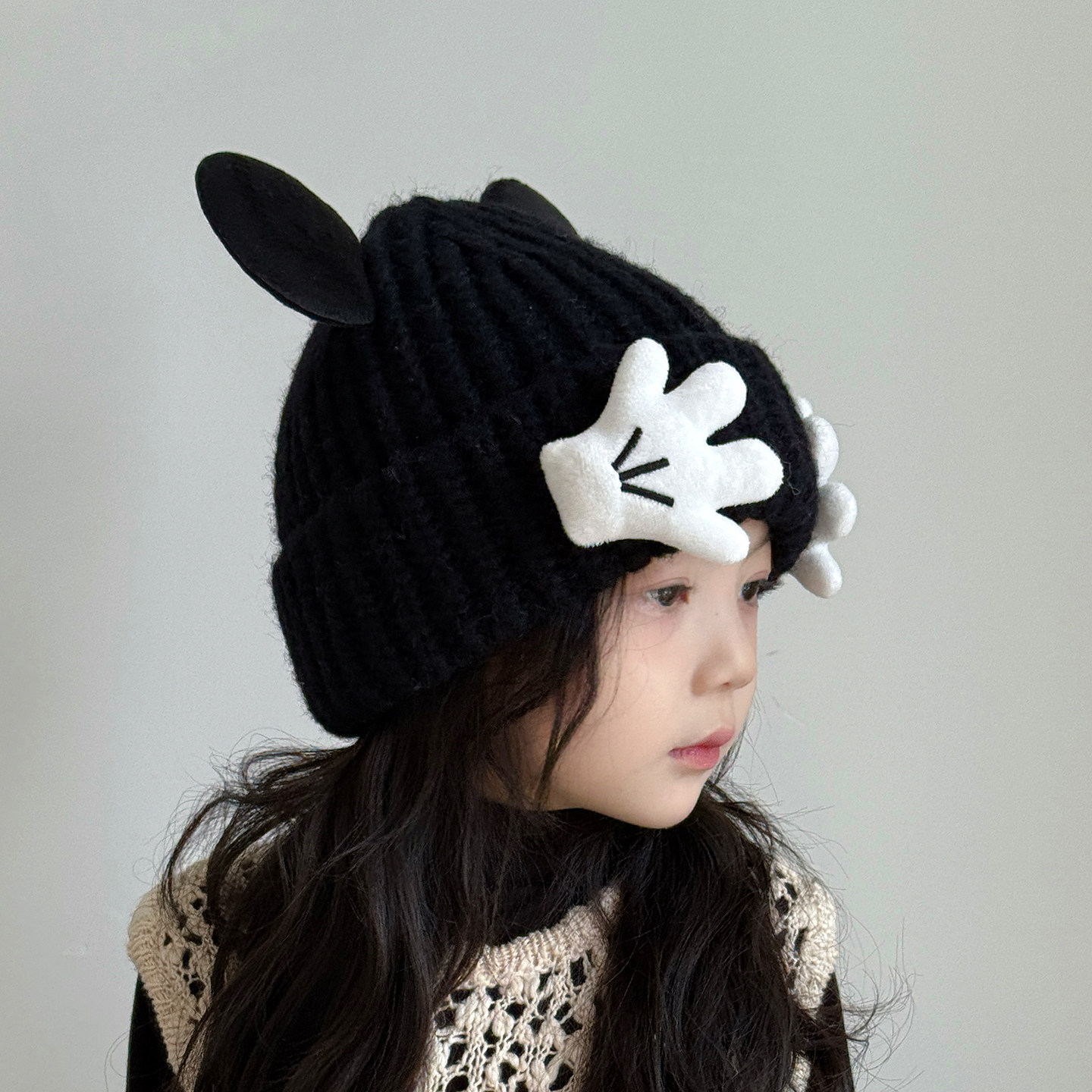 儿童帽子女孩2025新款秋冬季女童毛线帽可爱超萌针织帽保暖防寒帽,淘宝优惠券,粉丝福利购,淘宝优惠卷