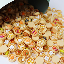 Mini-emulated food Children small kitchen over home Toys net Red burst micro-food to play with steam-cage small items