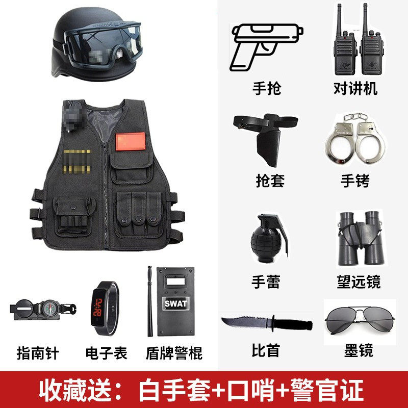 儿童角色扮演小交通警服反光马甲消防员男孩城管帽幼儿园警察服装,淘宝优惠券,粉丝福利购,淘宝优惠卷