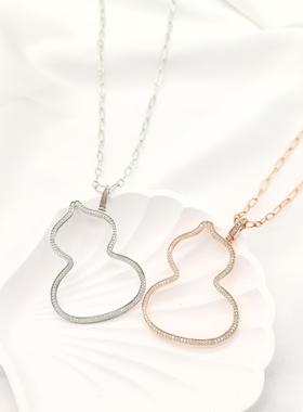 麒麟大号镂空葫芦项链林允儿张艺兴王楚钦同款镀金wulu系列吊坠