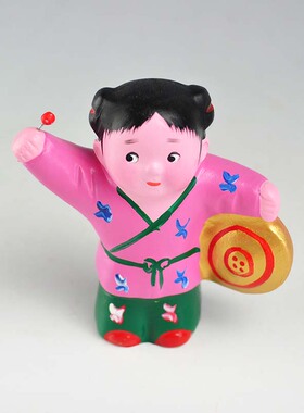 天津泥人张彩塑小百子结婚送朋友