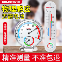 Deresi Thermometer Home Indoor Precision Electronic Room Temperature Greenhouse Pharmacies Baby Room wall-mounted temperature and humidity table