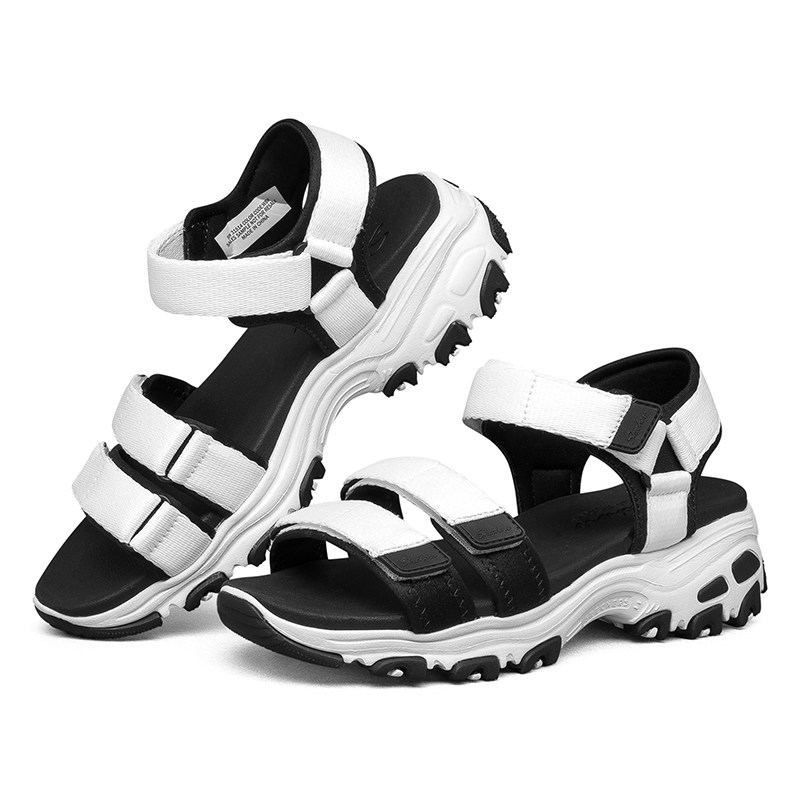 skechers官方旗舰店春夏季厚底女鞋 skechers斯凯奇蔚亚时装凉鞋