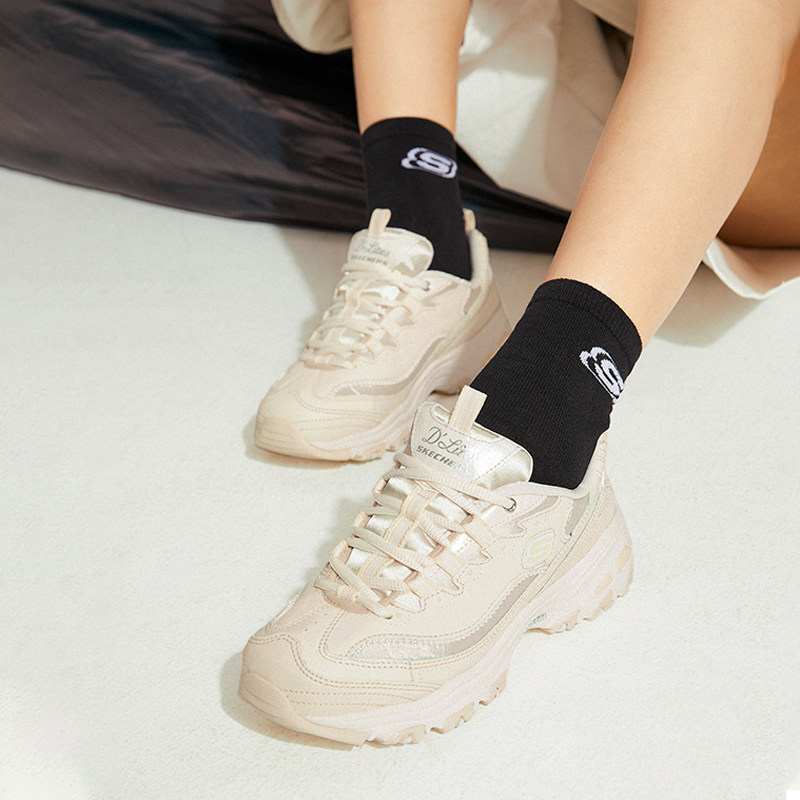 skechers秋季珍珠熊珠珠熊老爹女鞋 skechers斯凯奇蔚亚时尚休闲鞋