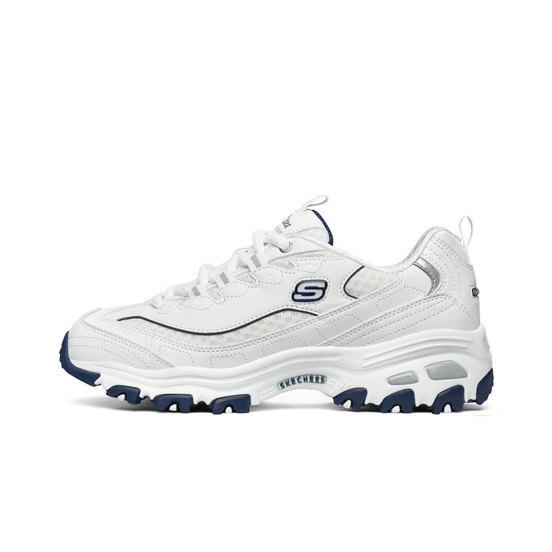 skechers秋季小白鞋网面老爹女鞋 skechers斯凯奇蔚亚时尚休闲鞋