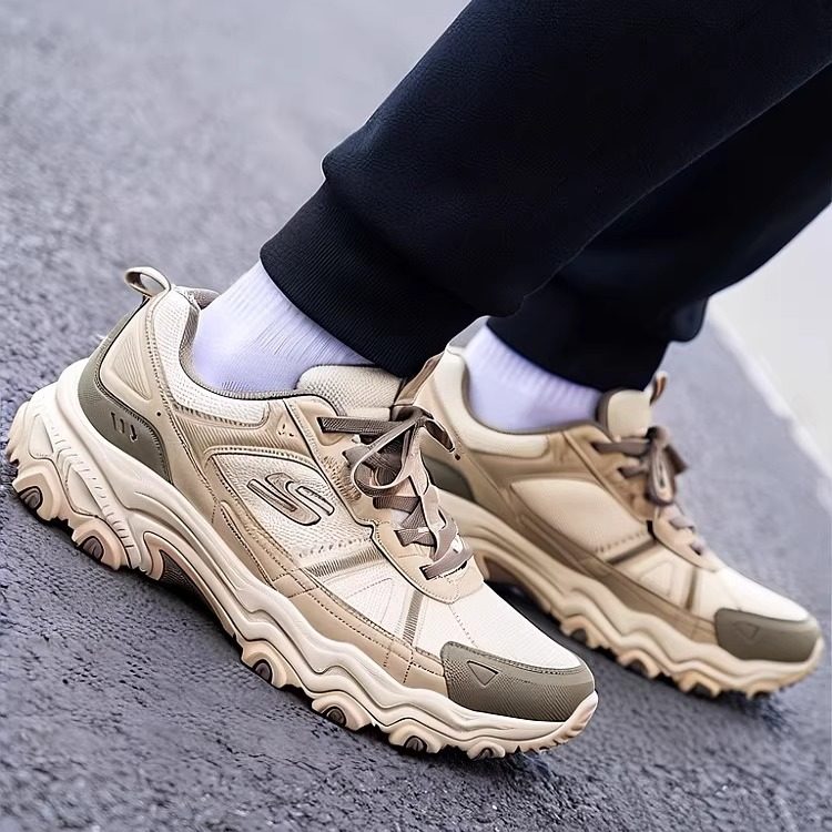 斯凯奇2026年秋冬新款男子登山防滑户外老爹鞋休闲运动复古跑步鞋,淘宝优惠券,粉丝福利购,淘宝优惠卷