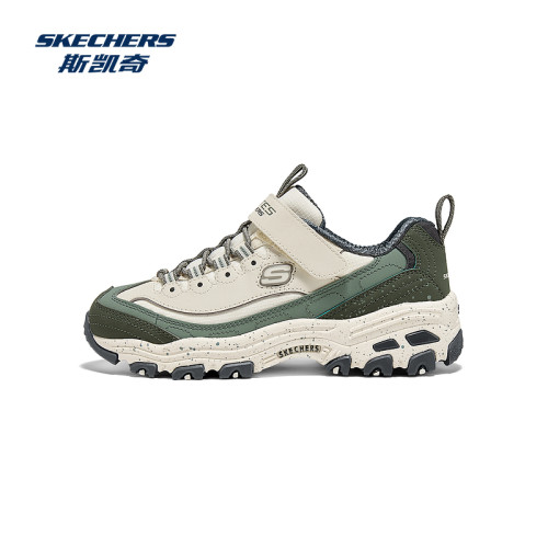 Skechers斯凯奇男童魔术贴老爹鞋轻质缓震休闲运动鞋复古潮流舒适 - 图3